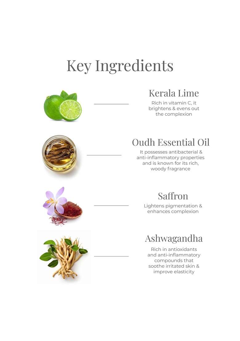 Forest Essentials After Shower on Wet Skin After Bath Oil Lime Saffron Oudh - Indya
