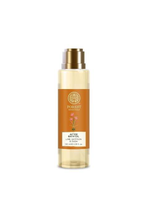 Forest Essentials After Shower on Wet Skin After Bath Oil Lime Saffron Oudh