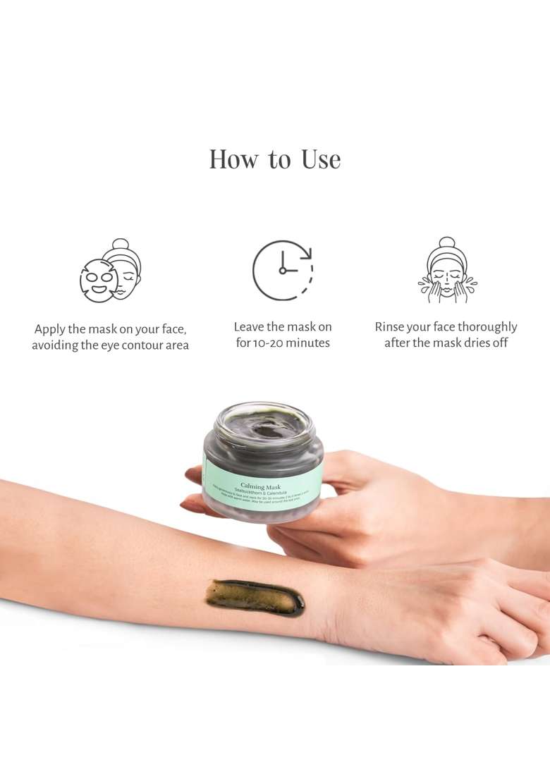 Shankara Calming Mask Seabuckthorn and ML with Cucumber Algae and Aloe Vera - Indya