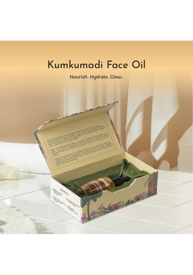 Saabhi Kumkumadi Golden Face Oil 30ML Kumkumadi Tailam for Skin Brightening - Indya