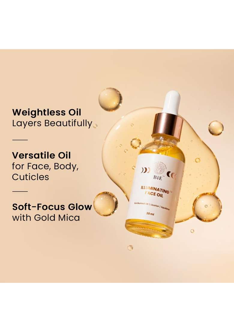 Bie Illuminating Face Oil with Kumkumadi Oil Squalane - Indya