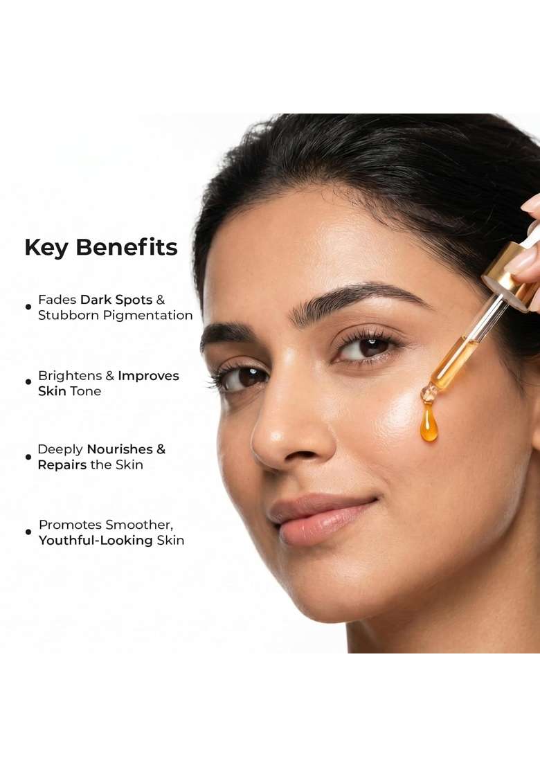 Vedicderm Kumkumadi Tailam Facial Oil Brightening Glowing and Radiant Skin Pack of 1 - Indya