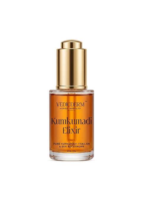 Vedicderm Kumkumadi Tailam Facial Oil Brightening Glowing and Radiant Skin Pack of 1