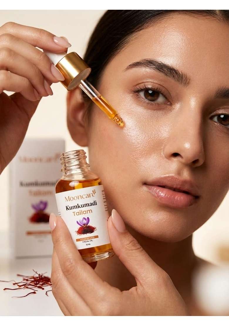 Mooncare Ayurvedic Kumkumadi Oil Tailam with Saffron and Red Sandalwood - Indya