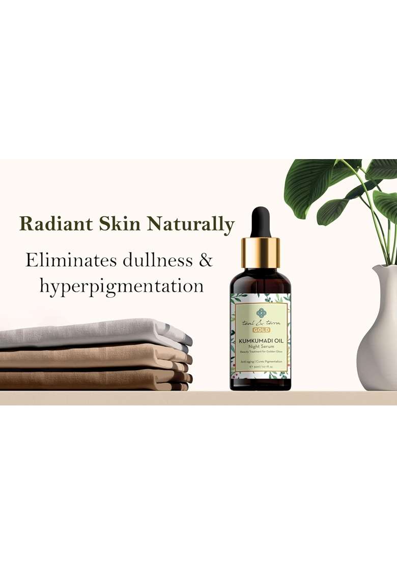 Teal and Terra Kumkumadi Oil Tailam for Skin Whitening 30ML and Neem Face Wash - Indya