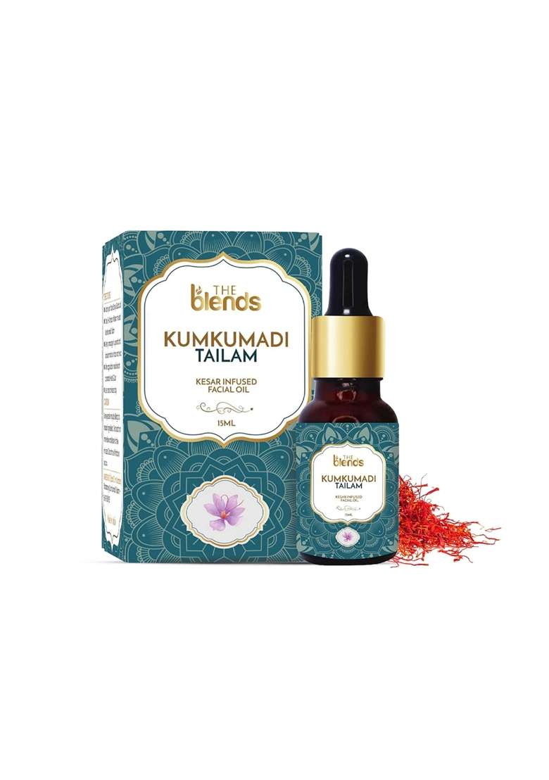 The Blends Kumkumadi Face Serum with Saffron 100 Percent Pure Ayurvedic Kumkumadi Face Oil for Face Pack of 10 - Indya