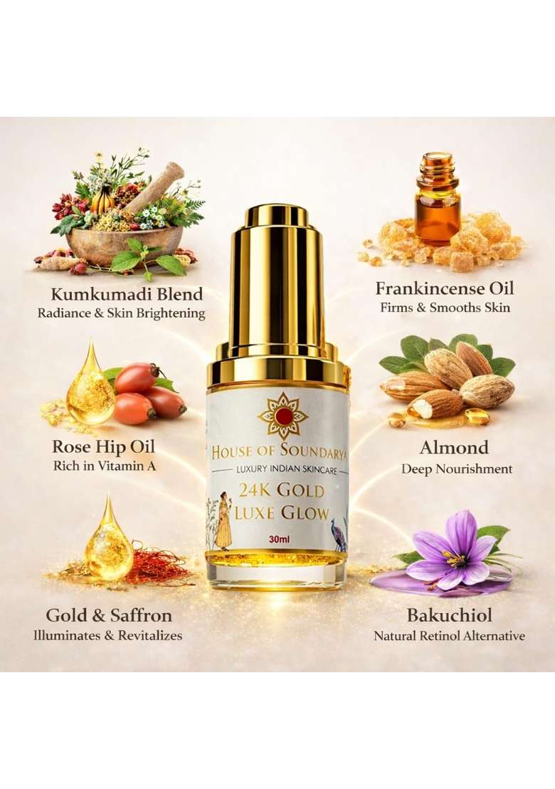 House of Soundarya Radiance Skincare Combo Pure Rose Water Toner 100ML - Indya