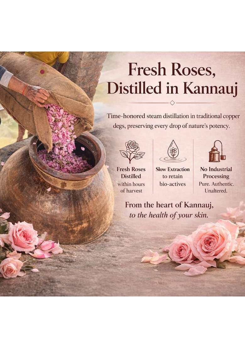 House of Soundarya Radiance Skincare Combo Pure Rose Water Toner 100ML - Indya