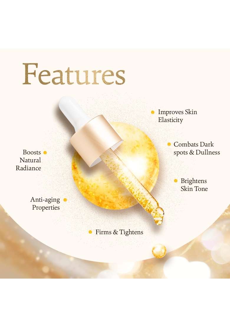 Indulgeo Essentials 24K Rose Gold Beauty Oil 30ML Lightweight Face Makeup Primer for Glowing Skin - Indya