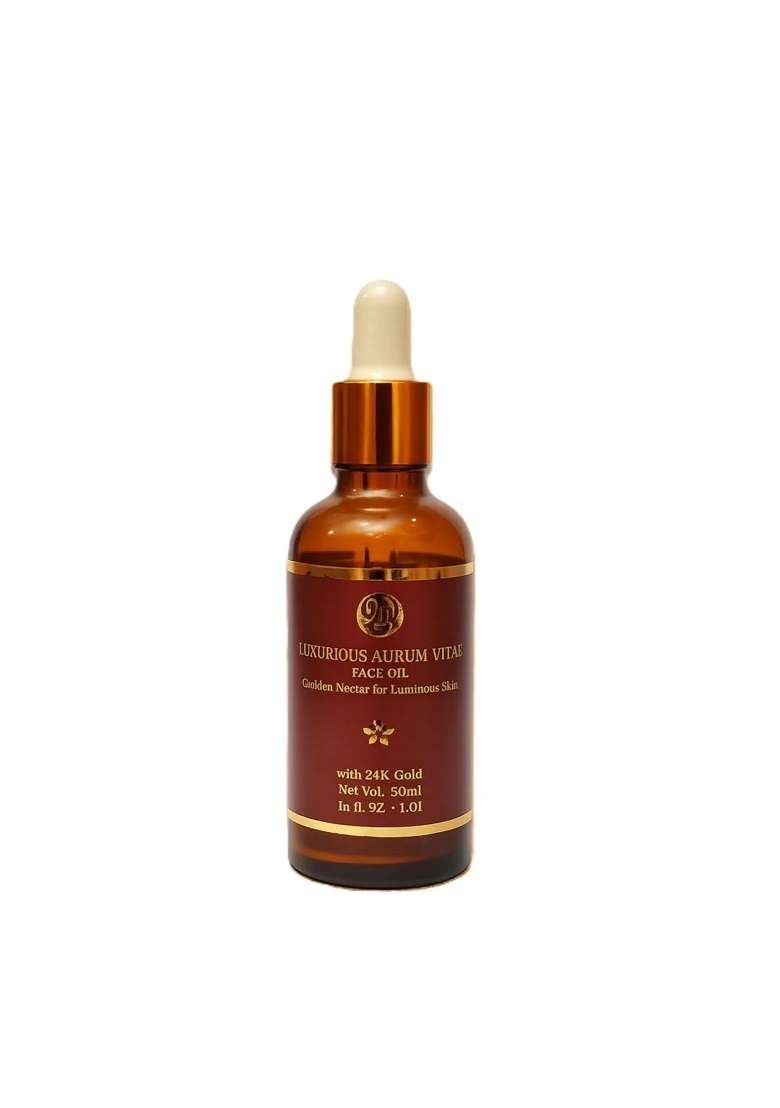 9M Skincare 9M Luxurious Aurum Vitae Face Oil with 24K Gold Golden Nectar for Luminous and Radiant Skin - Indya