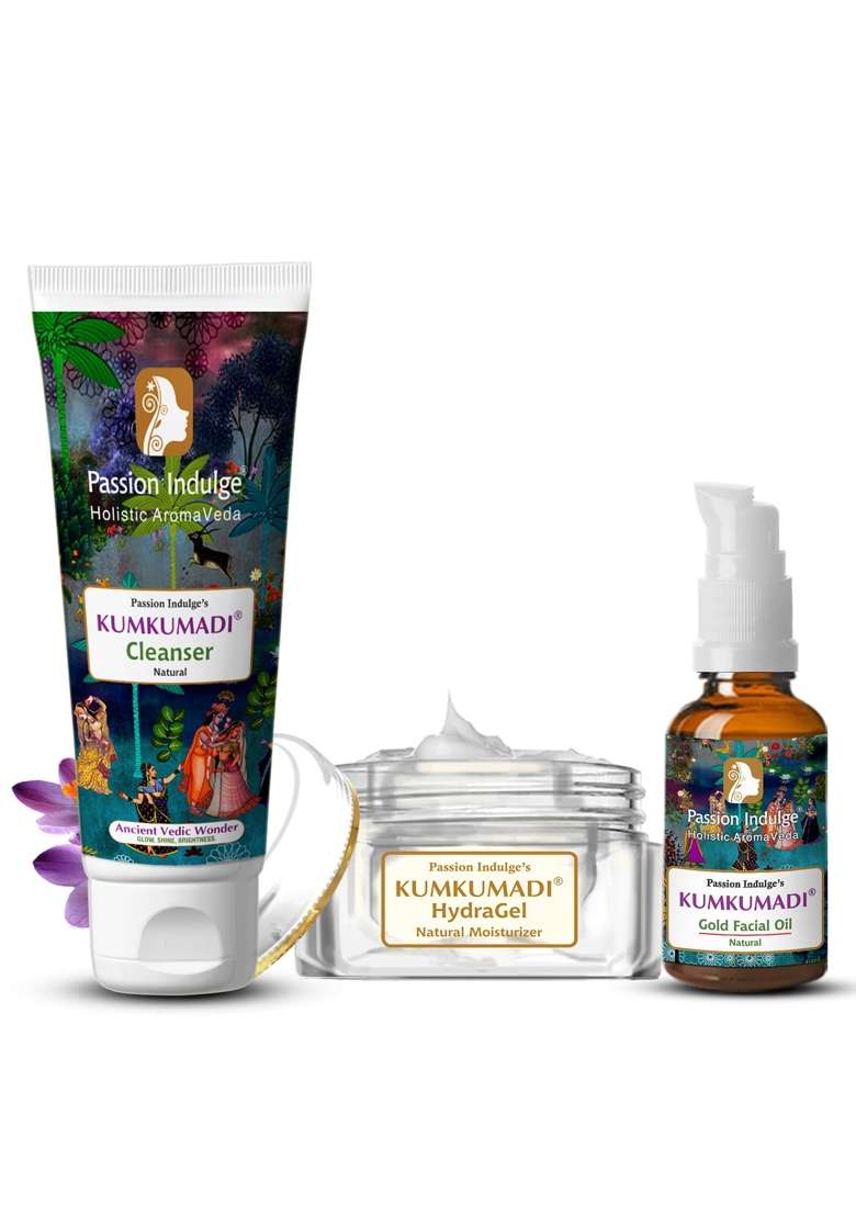 Passion Indulge Kumkumadi Skincare Combo Face Cleanser 100 ML - Indya