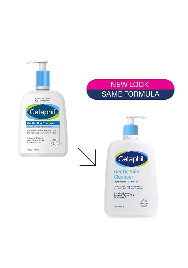 Cetaphil White Gentle Skin Cleanser for Dry Normal Sensitive Skin 1000 ML - Indya
