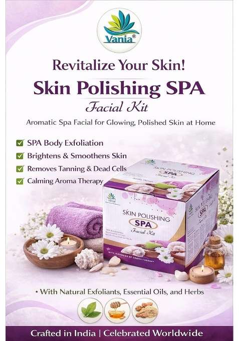 Vania Skin Polishing SPA Facial Kit 2000 GM Plus 100 ML for Men and Women