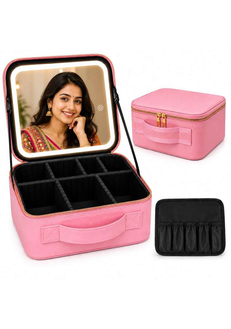 Kiesh Achyut Makeup Organizer Bag for Women Girls and Bride - Indya
