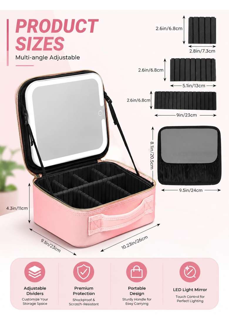 Kiesh Achyut Makeup Organizer Bag for Women Girls and Bride - Indya