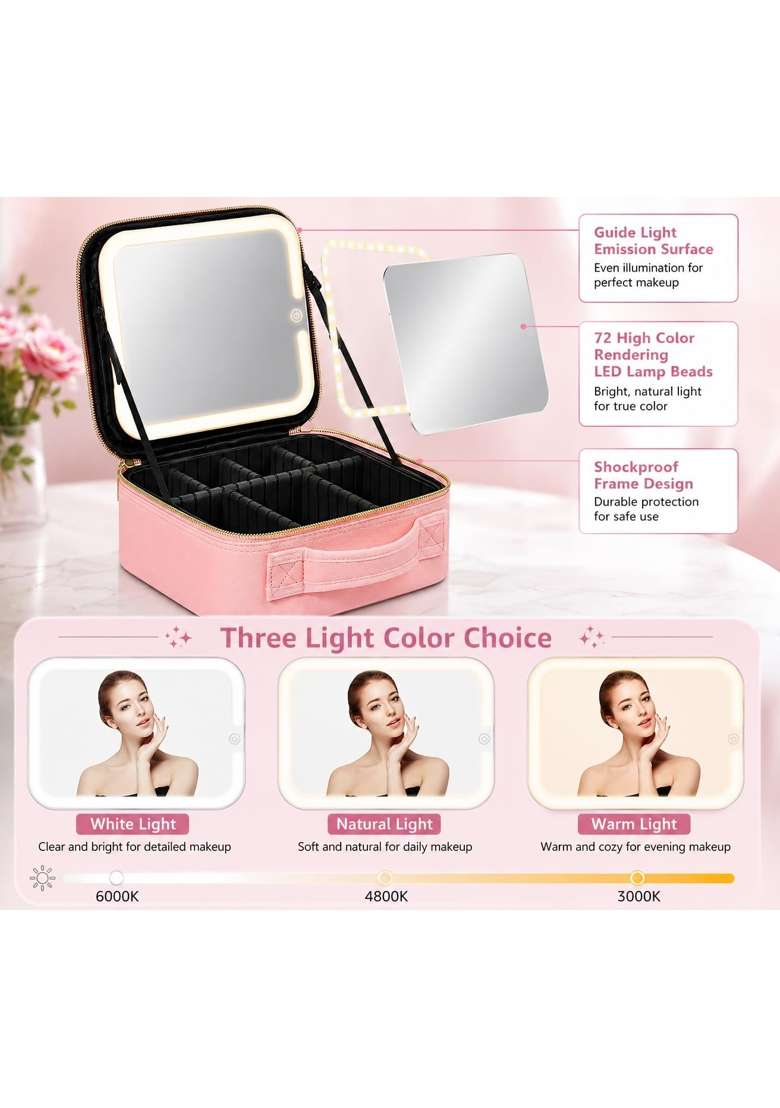 Kiesh Achyut Makeup Organizer Bag for Women Girls and Bride - Indya