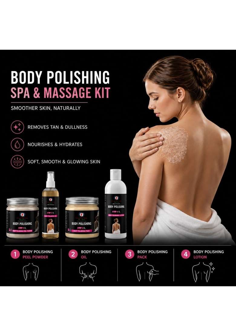 O2 Green Organics Body Polishing Kit Skin Polishing and Tan Removal Kit - Indya