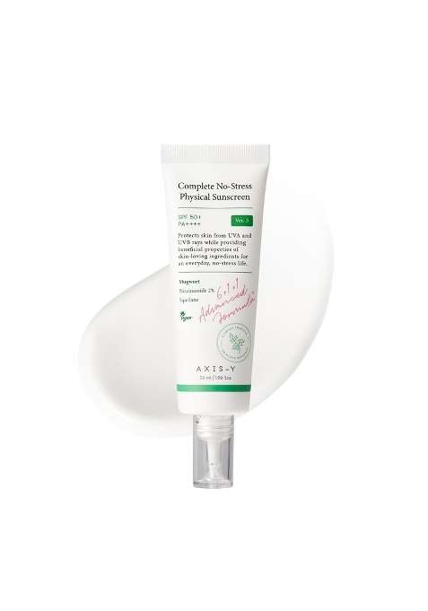 AXIS Y White Complete No Stress Physical Sunscreen V3 SPF 50 Mineral Sunscreen with 2 Percent Niacinamide