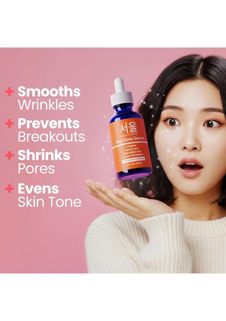 Orange Seoulceuticals Korean Vitamin C Serum for Glowing Skin - Indya