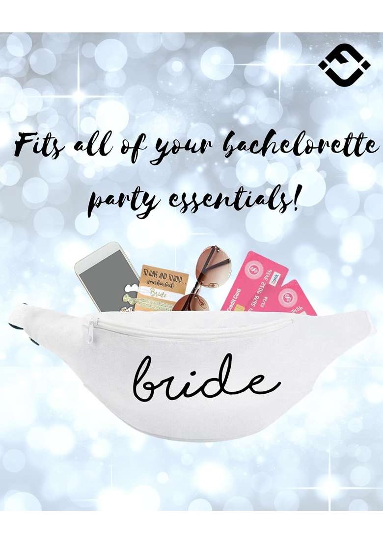 Funky Junque Makeup Bag Bride Squad Toiletry Cosmetic Case Bridal Shower Bachelorette Party Favors Travel - Indya