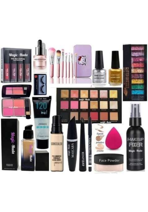 Multicolor Magic Huda HD Professional Makeup Combo Kit for Women and Girls All Products in 1