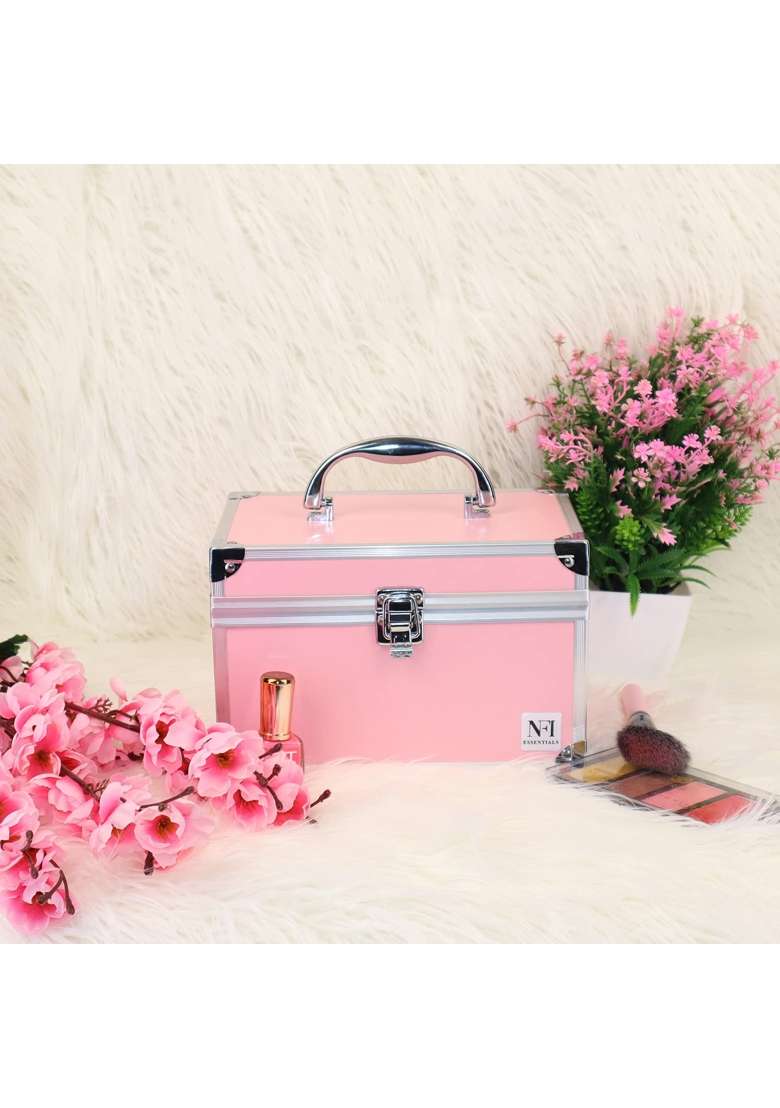NFI Essentials Makeup Bag Cosmetic Box Bridal Box Make Up Box Trousseau Box Vanity Beauty Case Organizer - Indya