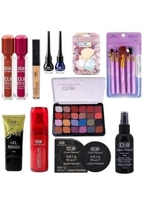 OB Ocean Beauty Professional Complete Branded Waterproof Products Full Coverage Bridal HD High Face Makeup Kit