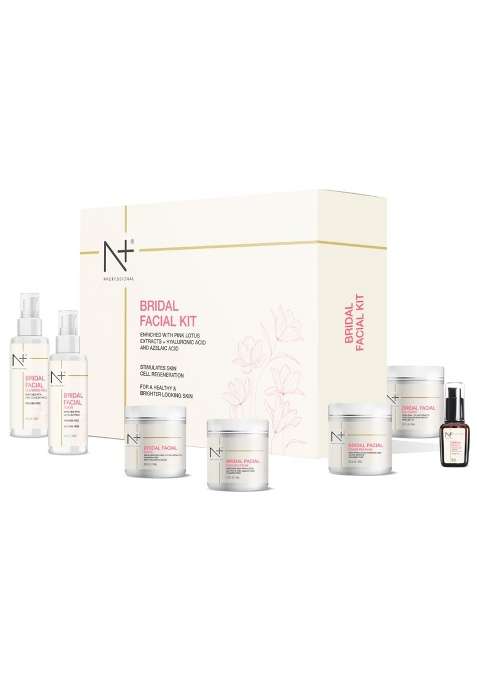 N PLUS Bridal Facial Kit Enriched with Pink Lotus Extracts Plus Hyaluronic Acid and Azelaic Acid