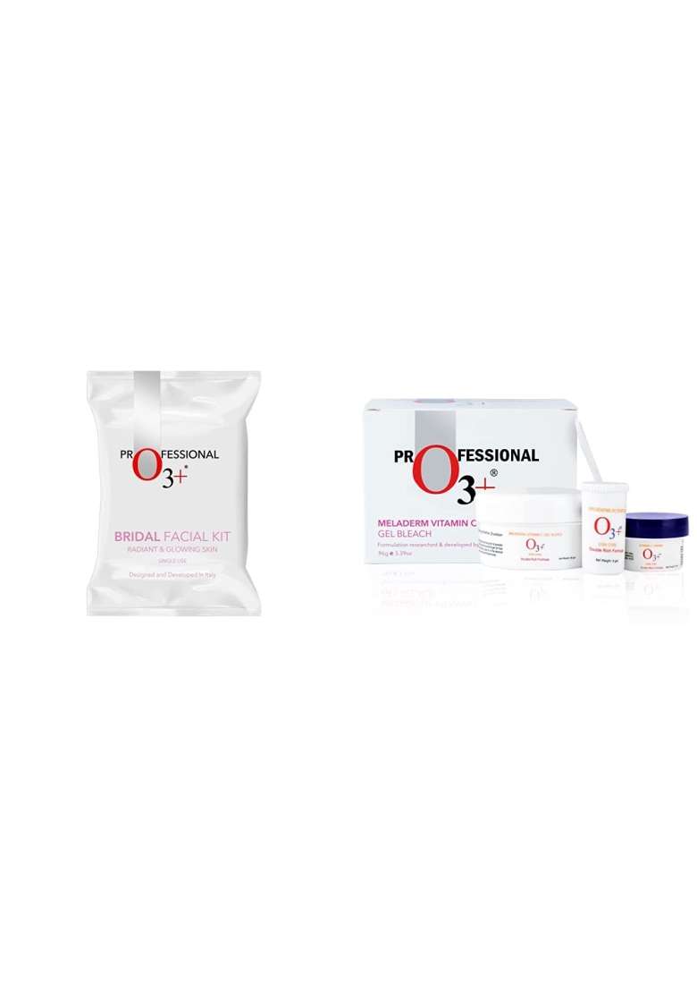 O3 Plus Bridal Facial Kit for Radiant and Glowing Skin Suitable for All Skin Types 120G Single Use - Indya