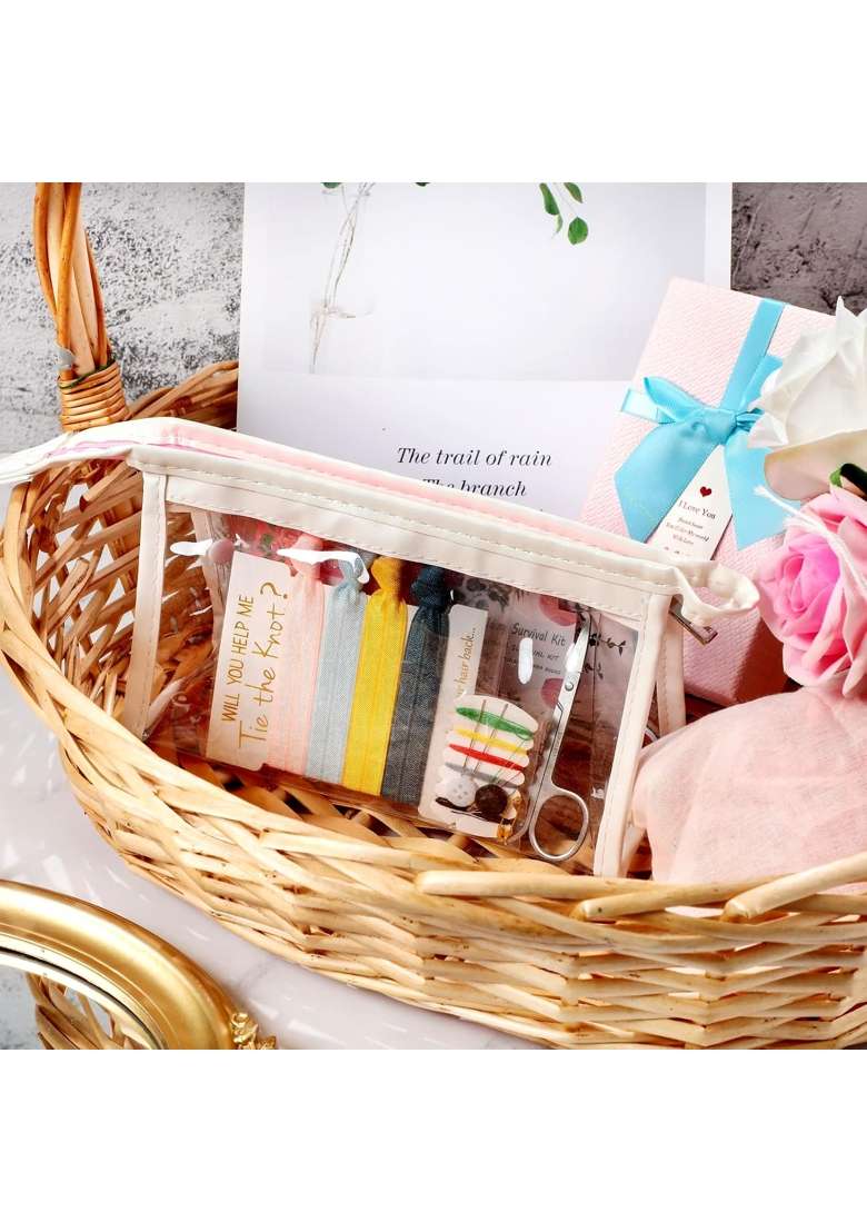 Chumia 132 Pieces Wedding Survival Kit Bridal Mini Emergency Kit Bridal Party Proposal Gifts for Women - Indya