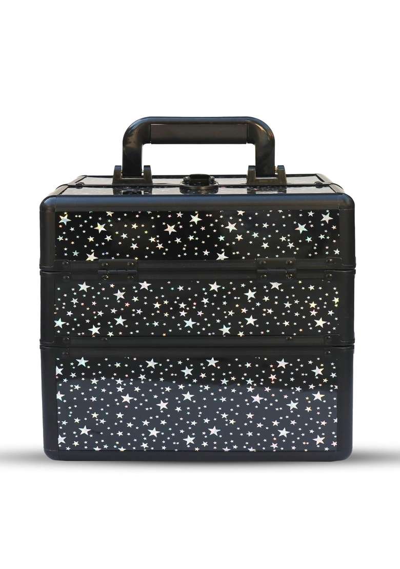 Adson Professional Beauty Makeup Cosmetic Vanity Case Box Rose Gold 1 - Indya