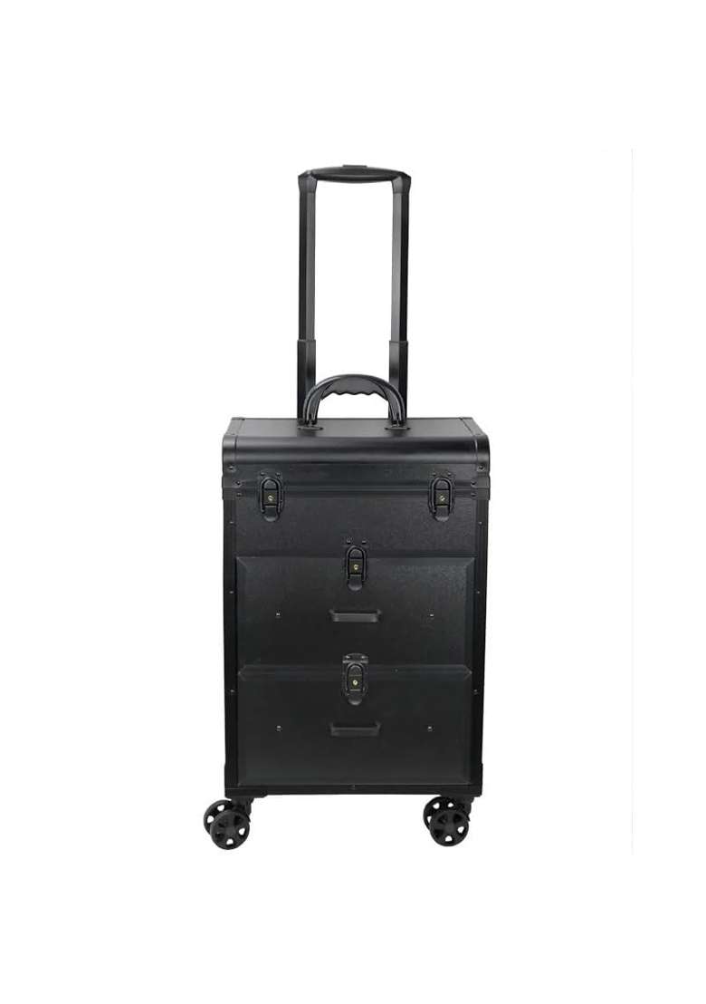 Adson Professional Aluminium Beauty Makeup Cosmetic Vanity Artist Cosmetics Storage Organizer Box Cosmetic - Indya