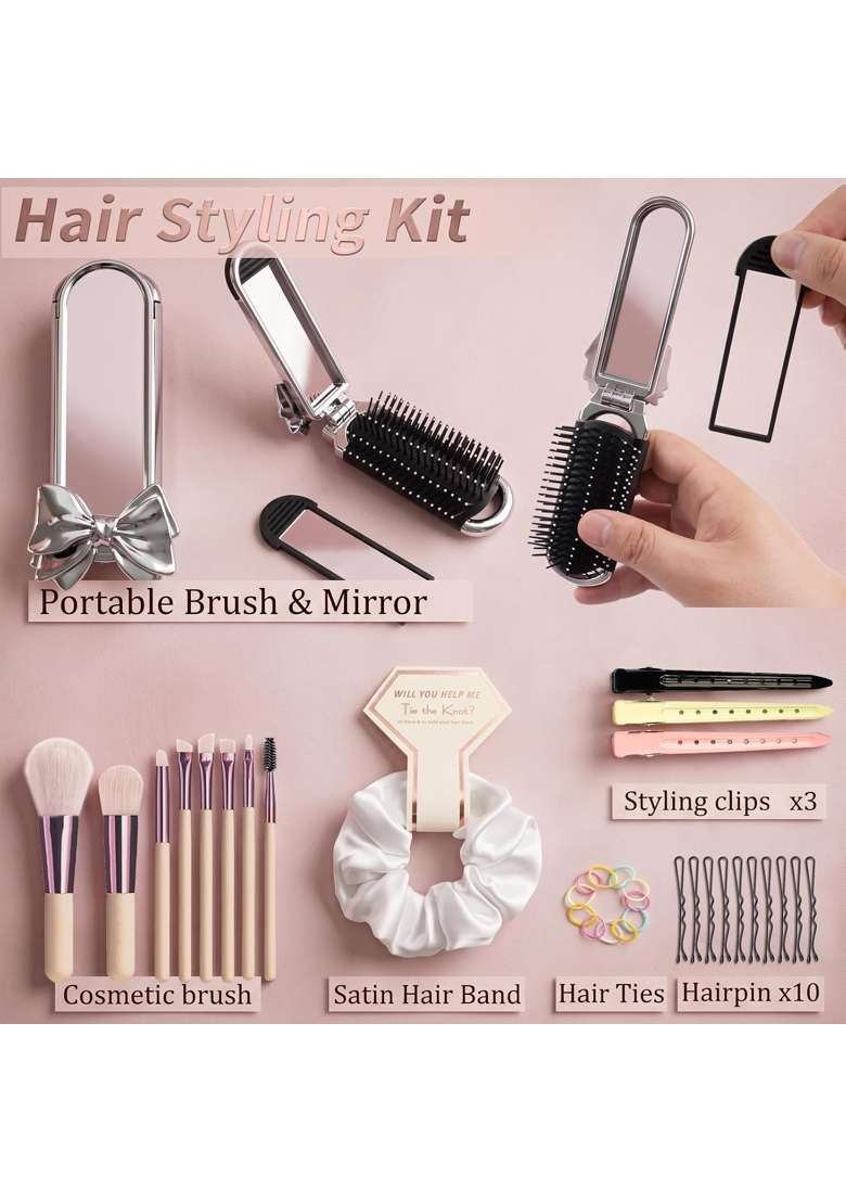 Youxuanaio Womens Emergency Kit for Weddings Wedding Survival Set with Makeup Bag - Indya