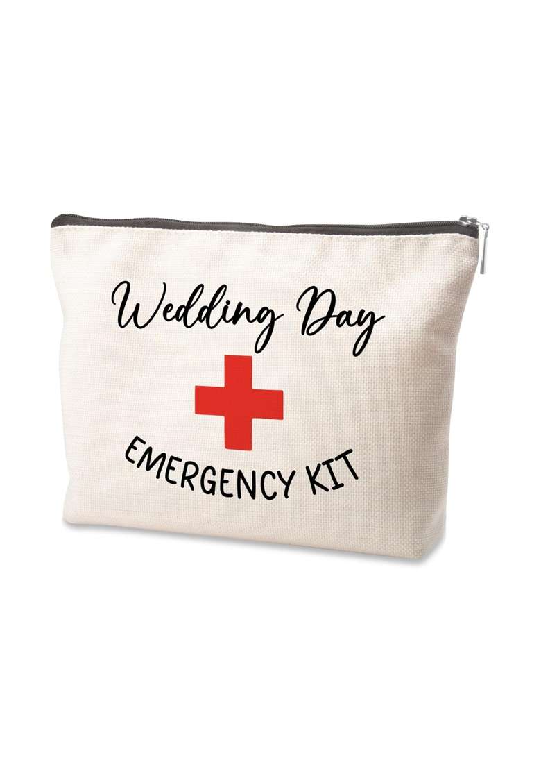 Tisubileiry Wedding Gifts Makeup Bag Wedding Day Emergency Kit Bridal Shower Gift Make Up Bag Wedding Survival - Indya