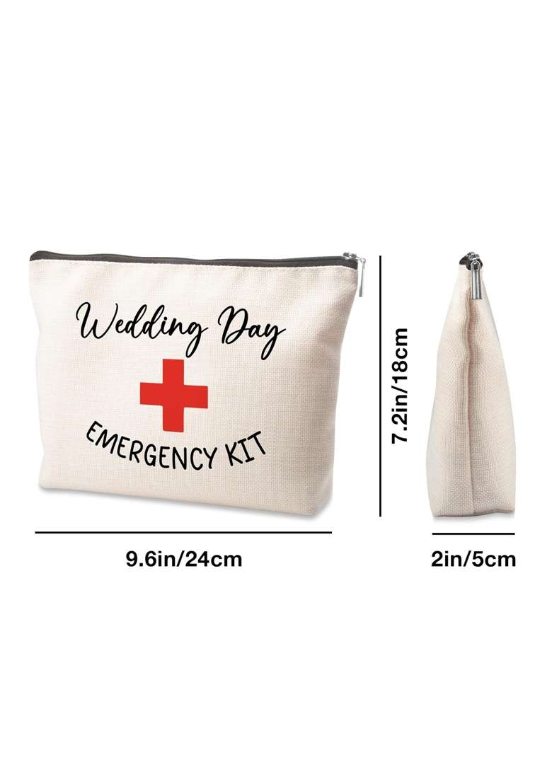 Tisubileiry Wedding Gifts Makeup Bag Wedding Day Emergency Kit Bridal Shower Gift Make Up Bag Wedding Survival - Indya