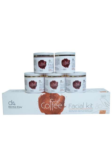 Derma KLAY Advance Coffee Facial Kit Yogurt Extract with Mint for Deep Pore Cleanser Glowing Skin