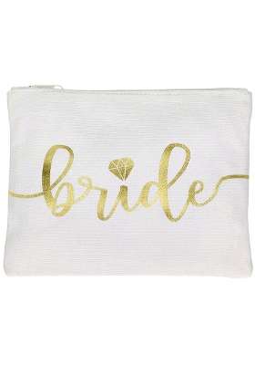 Bride Tribe Makeup Bags Bridesmaid Favor for Bachelorette Party Bridal Shower Wedding Cosmetic Toiletry Bag