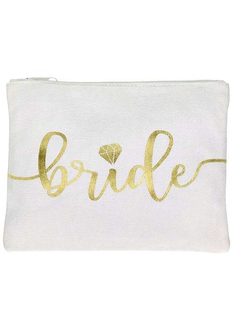 Bride Tribe Makeup Bags Bridesmaid Favor for Bachelorette Party Bridal Shower Wedding Cosmetic Toiletry Bag