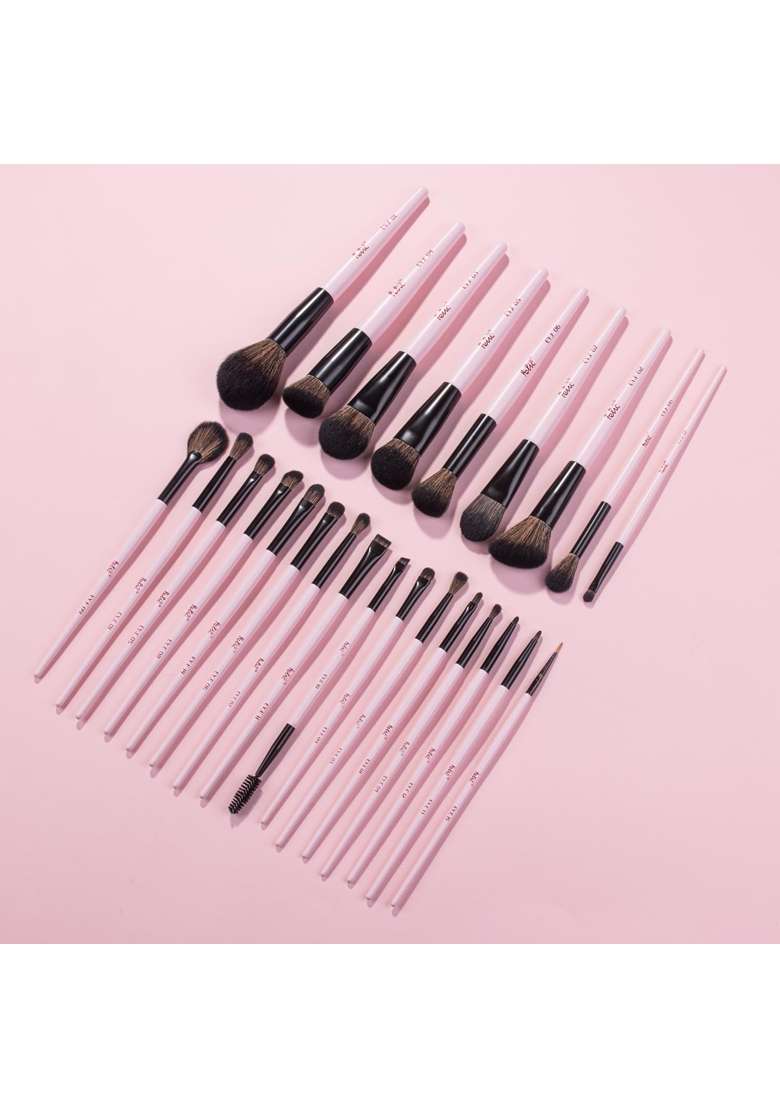 FELIC21 Essentially You on the Go Professional Makeup Brush Set with Premium Vegan Synthetic Bristles - Indya