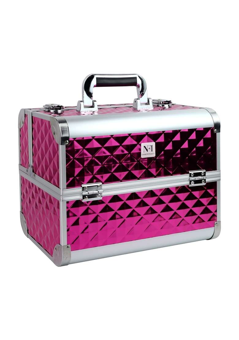 NFI Essentials Makeup Organizer Box Cosmetic Storage Case for Women Girls Vanity Kit Bag for Bride - Indya