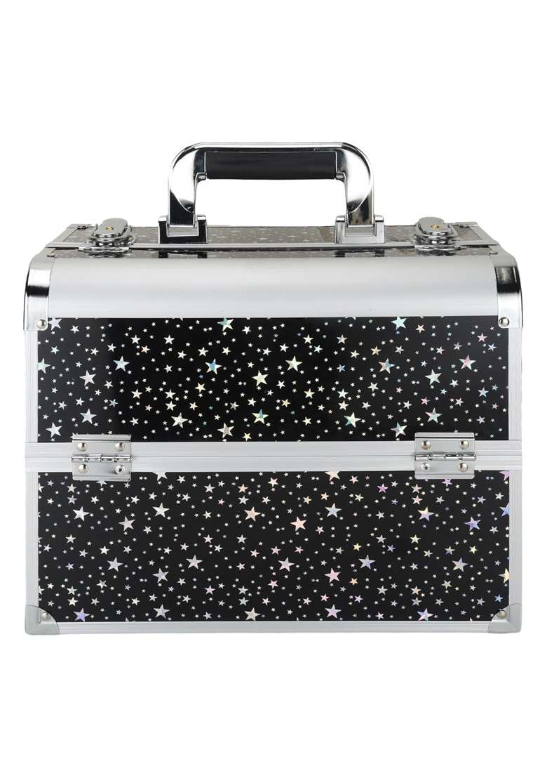 SIBY Aluminum Alloy Makeup Organizer Case with 5 Compartments Waterproof Durable - Indya