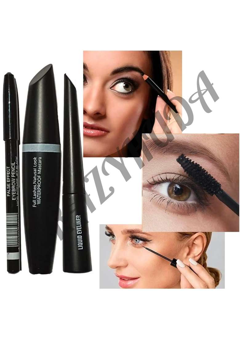 Black Crazy HUDA Professional Brush Set Lipstick Highlighter Fixer Powder Nude Eyeshadow Eyelash Pack of 12 - Indya