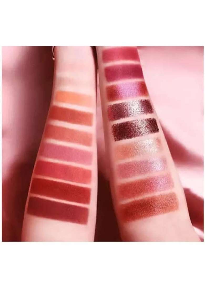 Black Crazy HUDA Professional Brush Set Lipstick Highlighter Fixer Powder Nude Eyeshadow Eyelash Pack of 12 - Indya