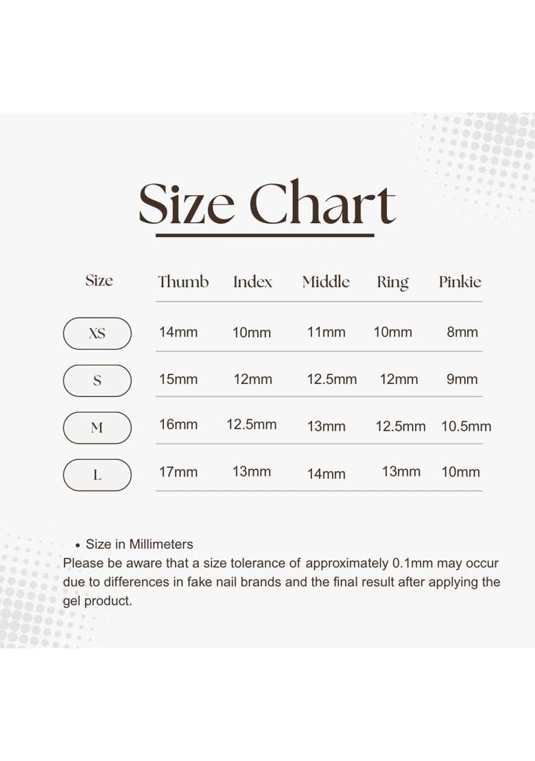 Nail Groomed Premium Hand Painted Press on Nails 10 Pcs Luxury Handmade Soft Gel Nail Kit - Indya