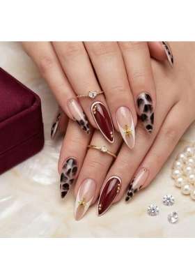 MILO Nails Stellar Onyx Press on Nails Handmade Custom Reusable Gel Nails Set of 10