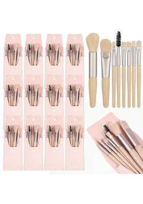 Lemecima 12 Sets Travel Makeup Brush Set Brushes Bag Bridesmaid Gift Synthetic Fibre Face Make Up Brushes