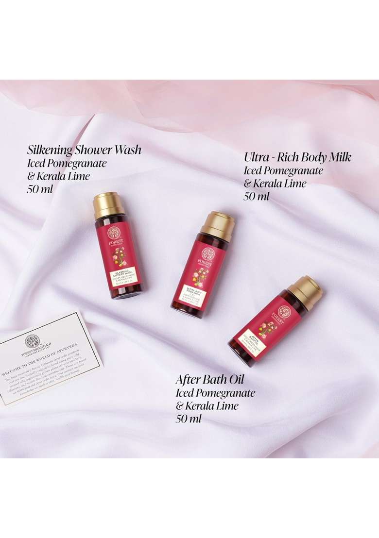 Forest Essentials Roopa Fragrant Shower Ritual Luxurious Ayurvedic Bath and Body Gift Set for Daily Skincare - Indya