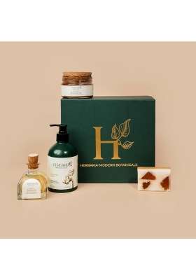 Herbaria Ageless Elegant Ritual Gift Box Luxury Skincare Set with Shower Gel 400ML Body Oil 100ML Soap Bar
