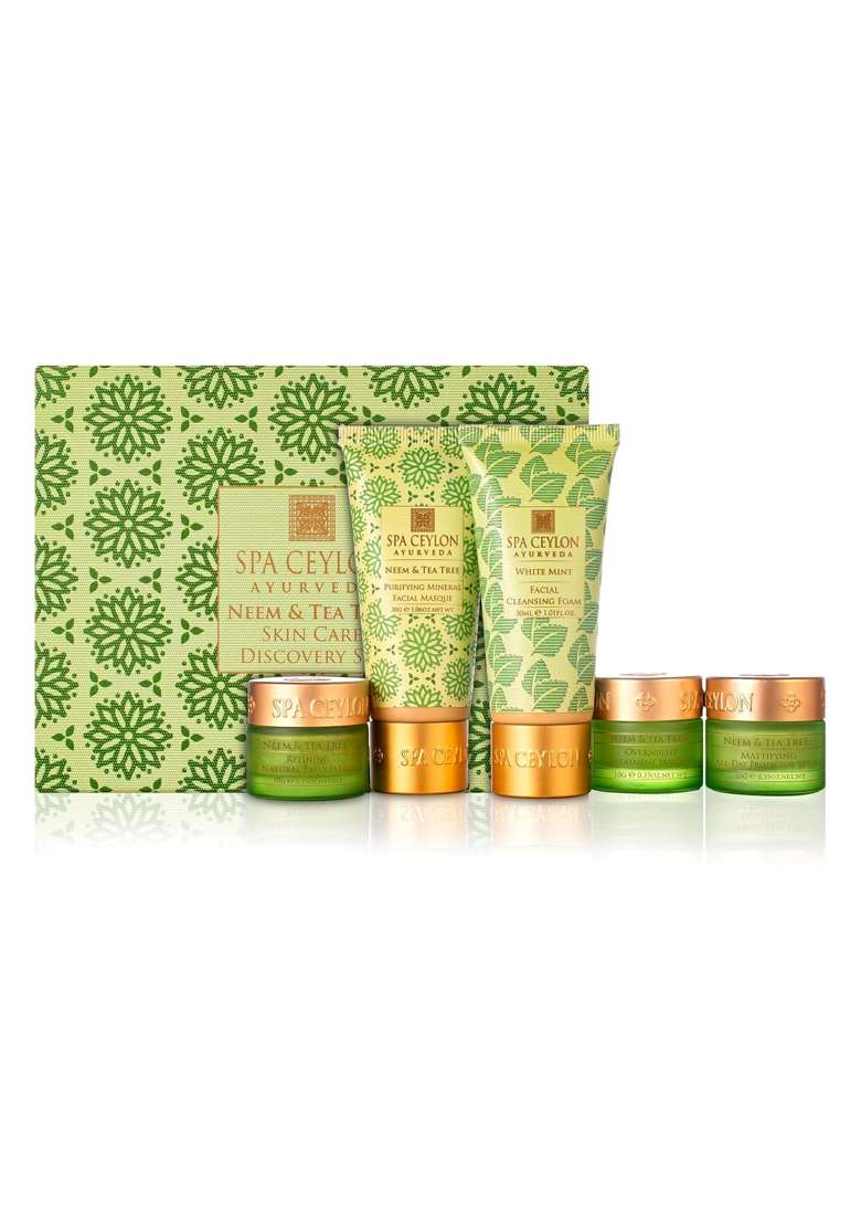 Spa Ceylon Neem and Tea Tree Skin Care Discovery Set Travel Size Face Care Set - Indya