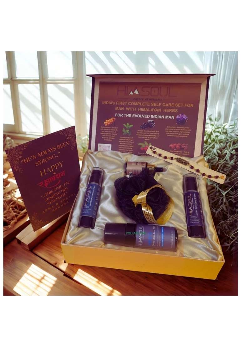 Himsoul Mens Premium Skincare Gift Set with Shilajit and Himalayan Natural Ingredients - Indya